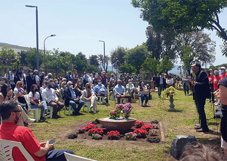 Torre Annunziata Villa Parnaso Inaugurazione Giardino Della Legalit