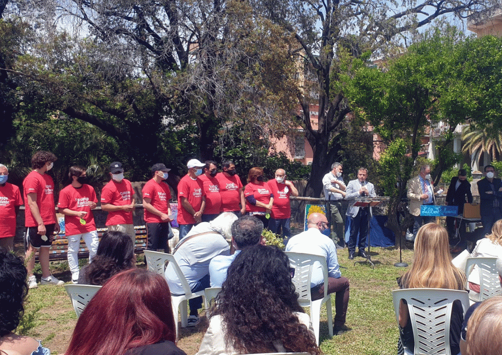 Torre Annunziata Villa Parnaso Inaugurazione Giardino Della Legalit