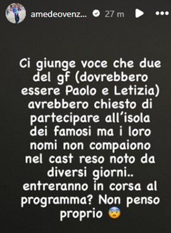 Grande Fratello Due Ex Gieffini Si Sono Proposti Per L Isola Dei